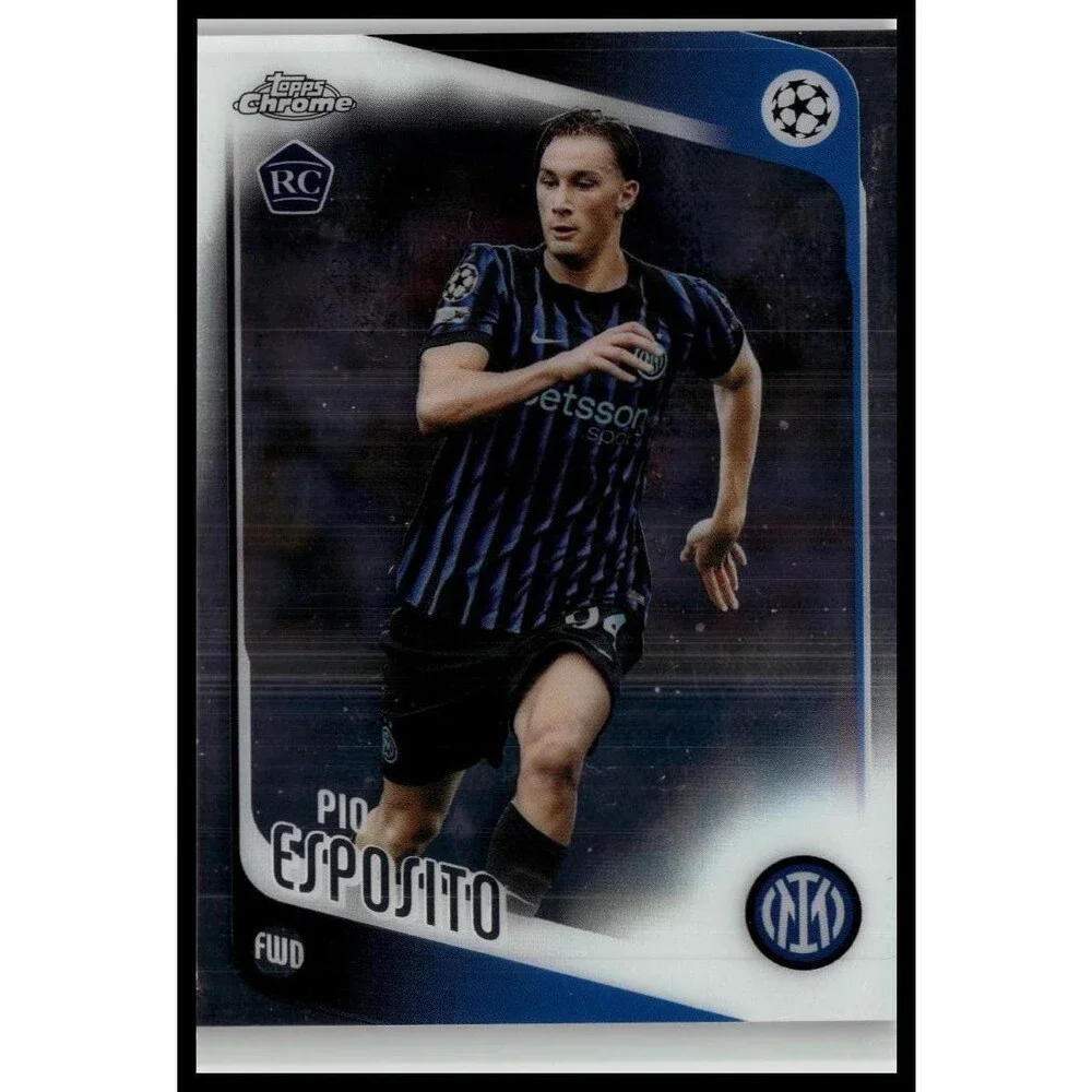 2025-26 Topps Chrome UEFA Pio Esposito #163 Inter Milan Rookie